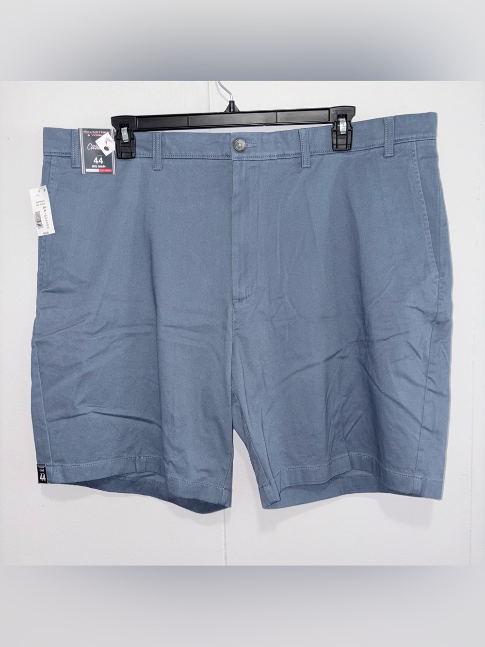 Roundtree & Yorke Mens Big & Tall Shorts 44 Vint Indigo Classic Fit NWT